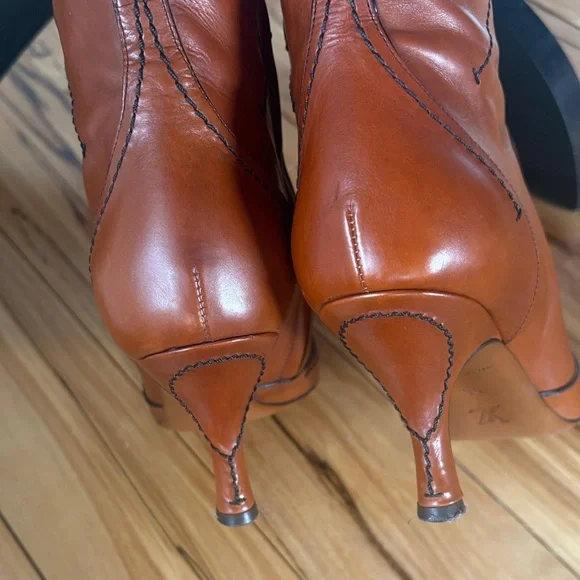 Louis Vuitton Tan Leather Heeled Boots - Picture 13 of 15